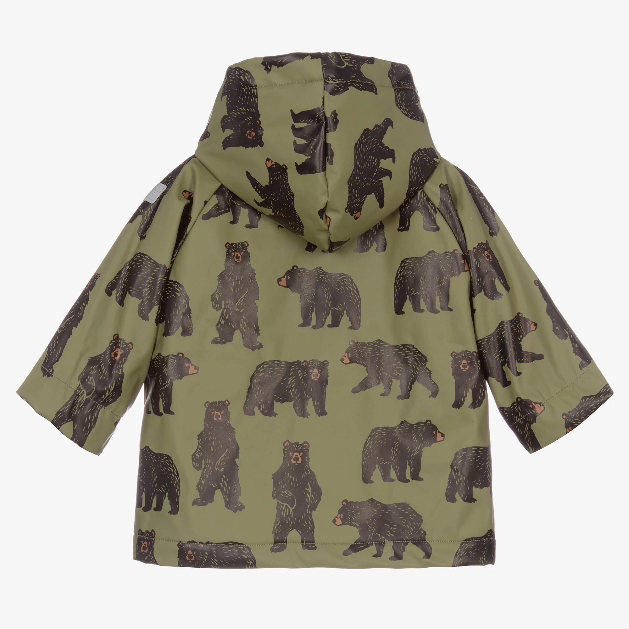 Hatley Green Bears Baby Raincoat 4 Hatley Green Bears Baby Raincoat - Image 2