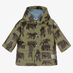 Hatley Green Bears Baby Raincoat