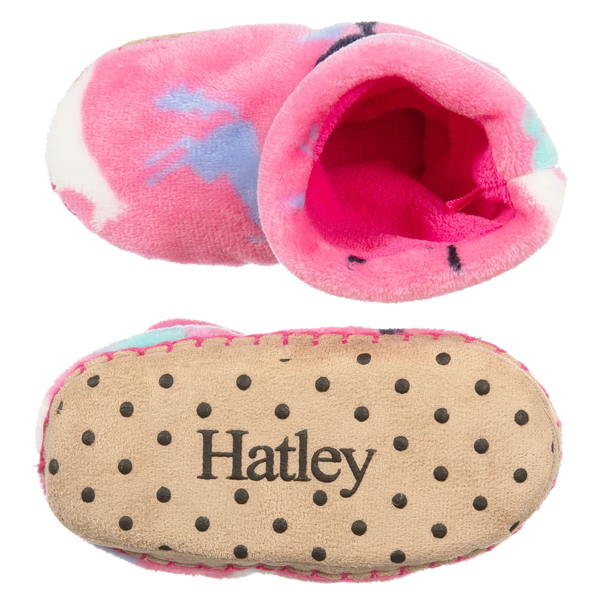 Hatley Pink Fleece Slippers 5 Hatley Pink Fleece Slippers - Image 3