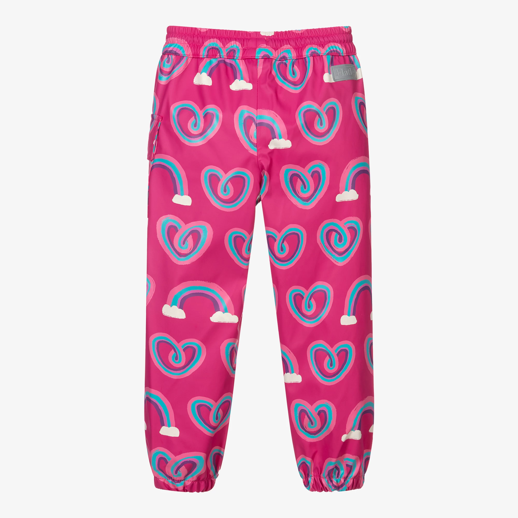 Hatley Pink Hearts Splash Trousers 4 Hatley Pink Hearts Splash Trousers - Image 2