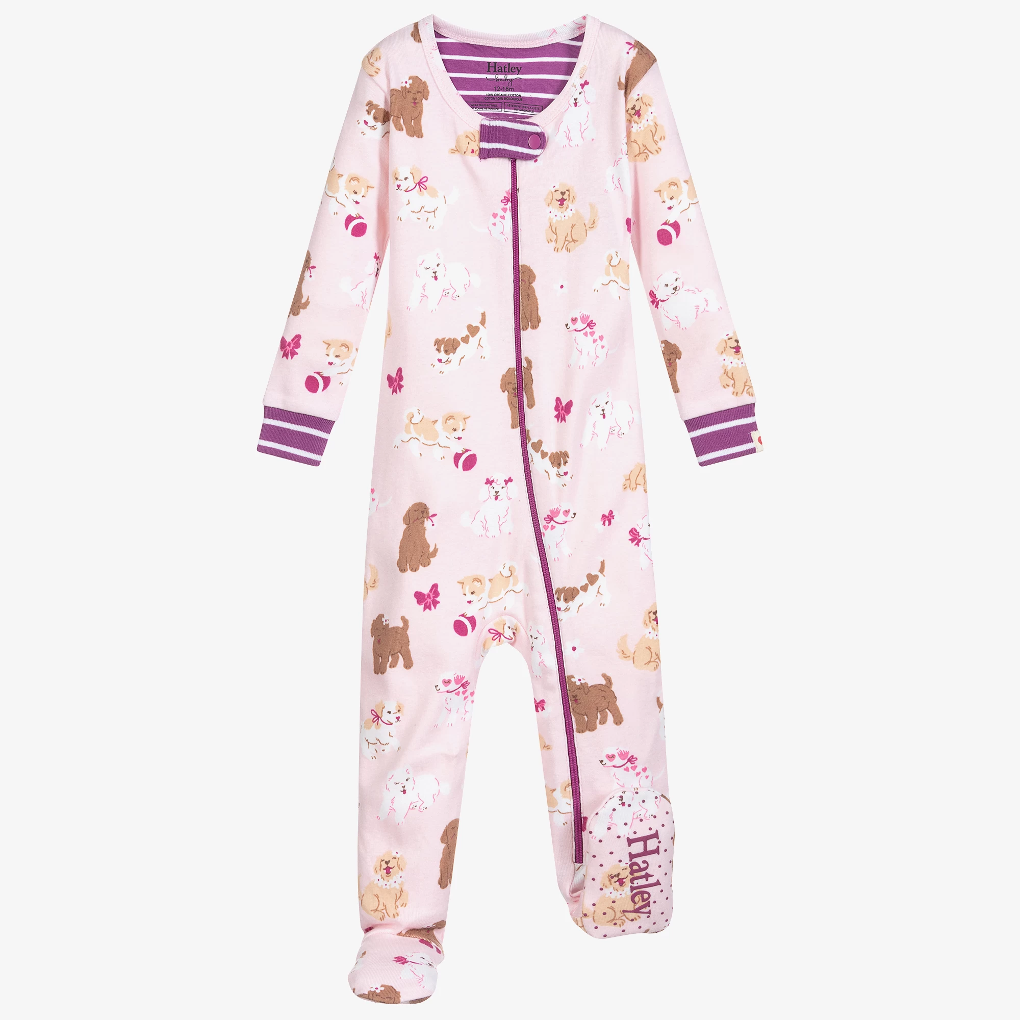 Hatley Pink Organic Cotton Babygrow 6 Hatley Pink Organic Cotton Babygrow - Image 4
