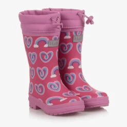 Hatley Pink Rainbow Rainboots