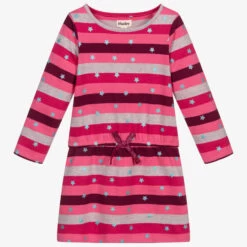 Hatley Pink Striped Jersey Dress