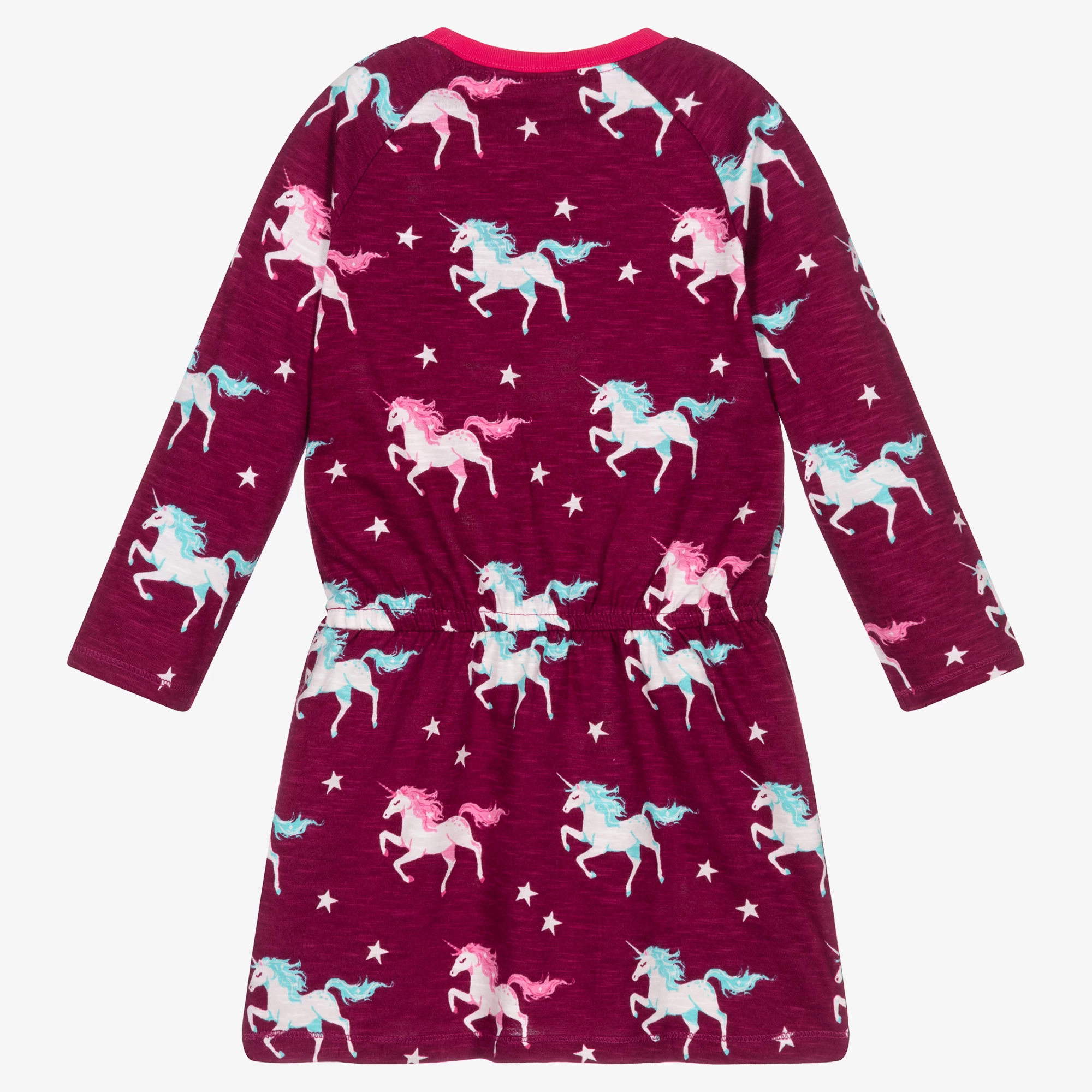 Hatley Purple Unicorns Cotton Dress 4 Hatley Purple Unicorns Cotton Dress - Image 2