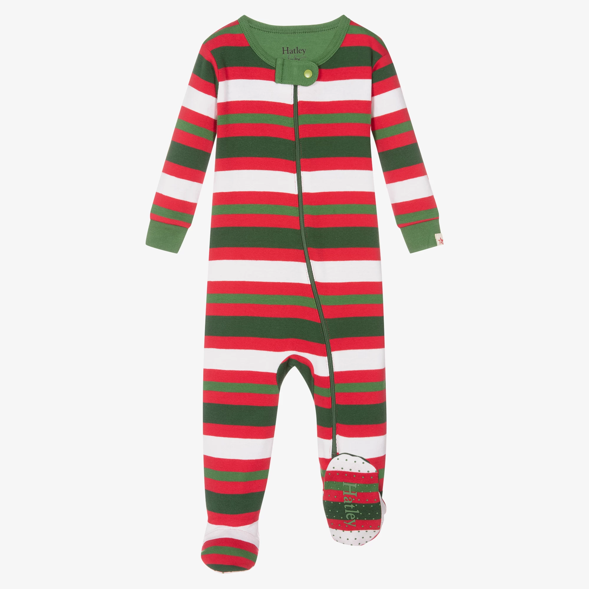 Hatley Red Striped Cotton Babygrow 5 Hatley Red Striped Cotton Babygrow - Image 3