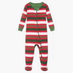Hatley Red Striped Cotton Babygrow