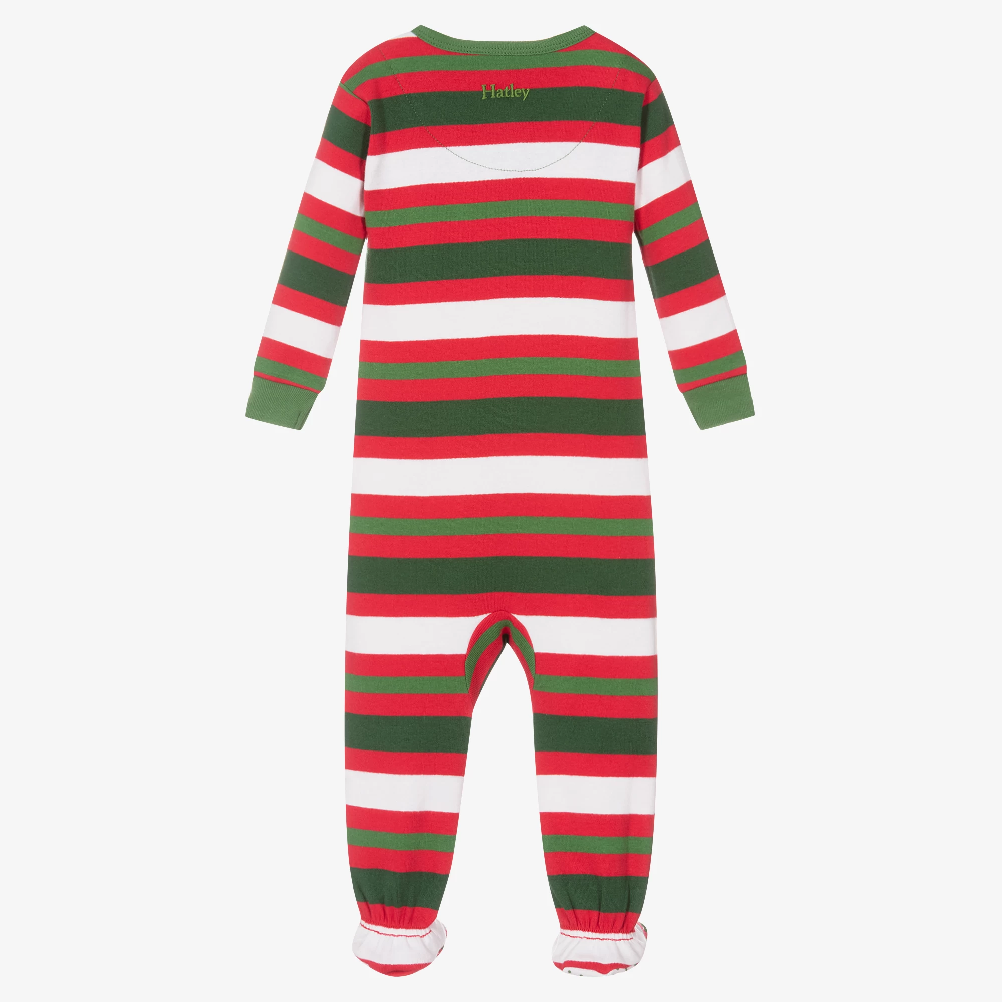 Hatley Red Striped Cotton Babygrow 4 Hatley Red Striped Cotton Babygrow - Image 2