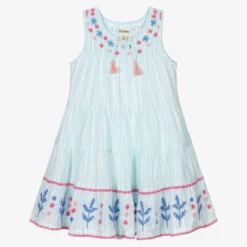 Hatley White & Blue Cotton Dress