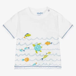Hatley White Cotton Jersey T-Shirt