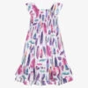 Hatley White & Purple Cotton Dress -Kids Fashion World hatley white purple cotton dress 427060 6d4979e65fec00ac95abae119130ef00a3805f2c
