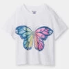 Girls Shirt Hatley Rainbow Butterfly Boxy